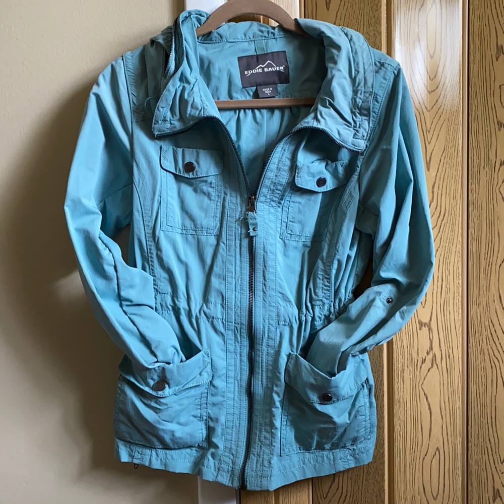 Eddie Bauer Teal Windbreaker